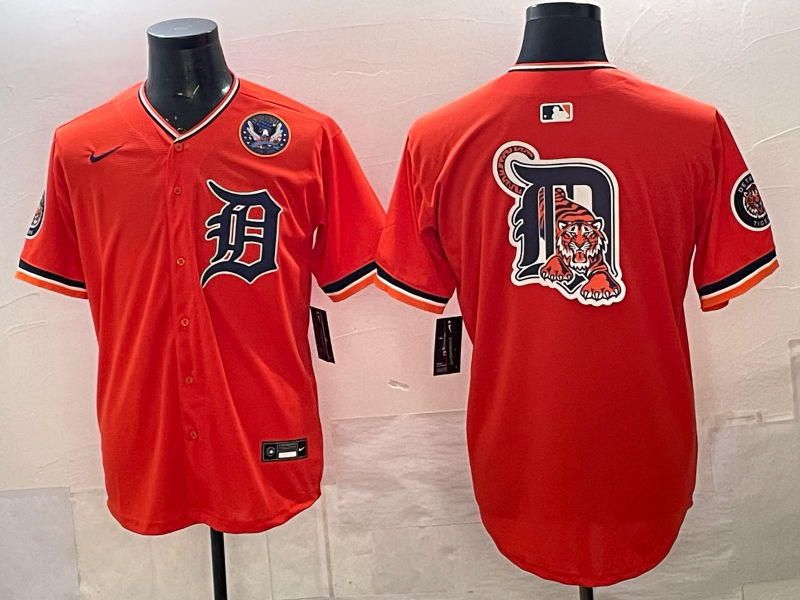 Men Detroit Tigers blank orange Game Nike MLB Jersey14007